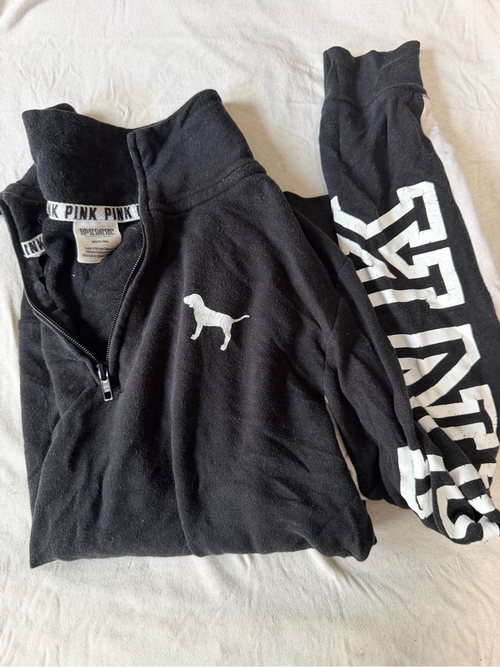 Pink Victoria Secret 1/4 Zip Sweater